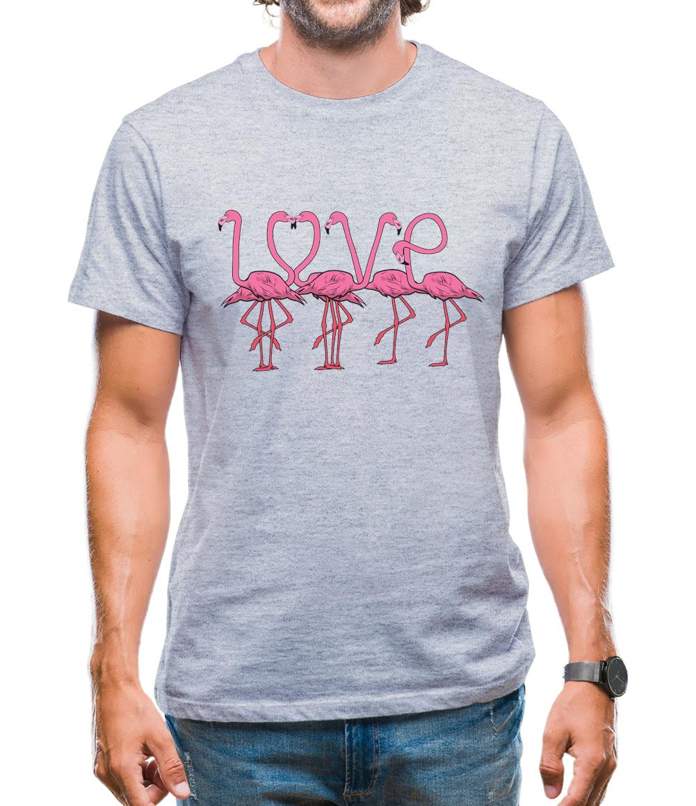 Flamingo Love Mens T-Shirt Flamingo Love Mens T-Shirt