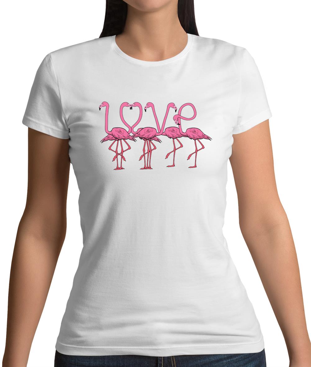 Flamingo Love Womens T-Shirt Flamingo Love Womens T-Shirt