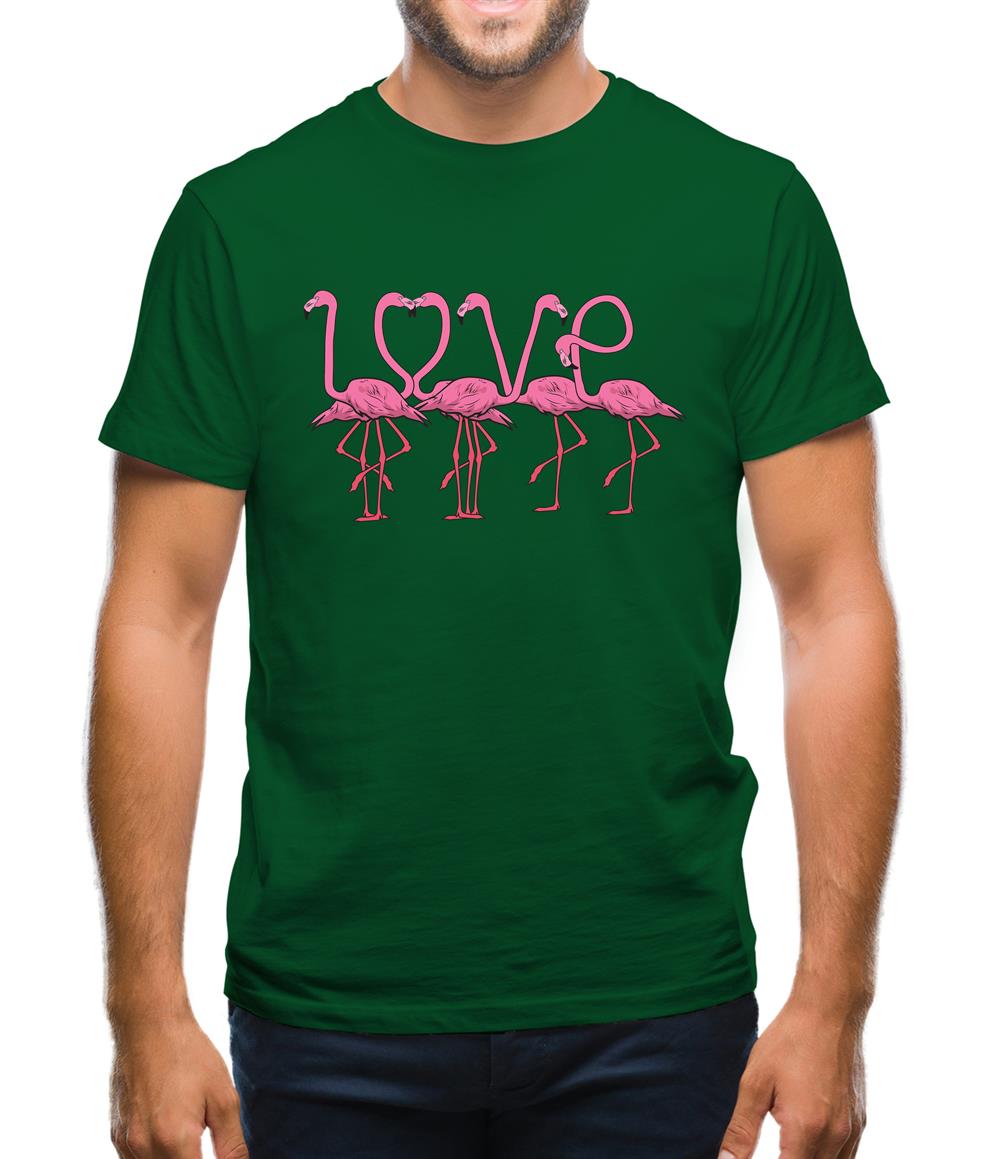 Flamingo Love Mens T-Shirt Flamingo Love Mens T-Shirt