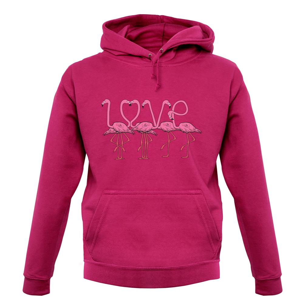 Flamingo Love unisex hoodie Flamingo Love unisex hoodie
