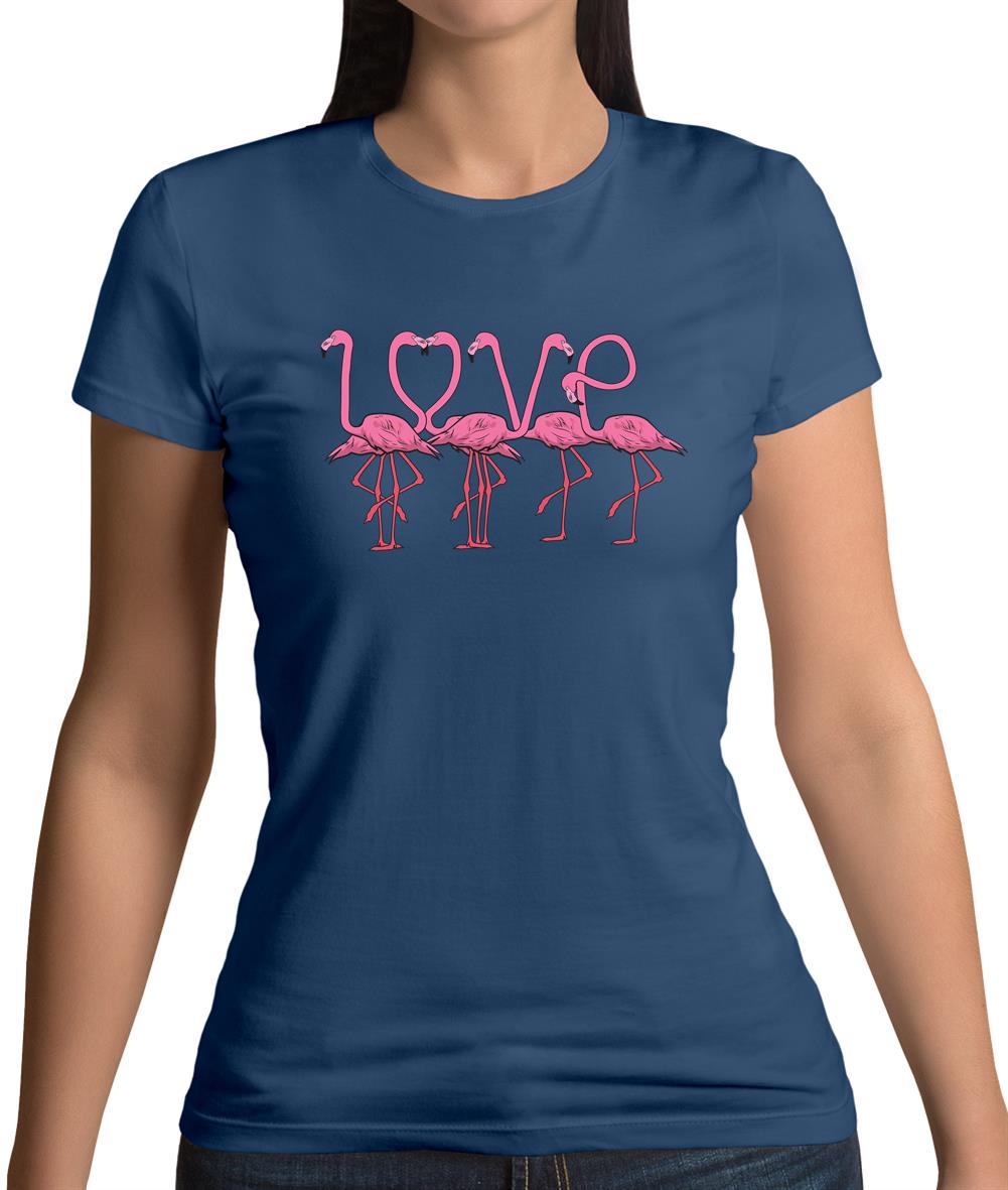 Flamingo Love Womens T-Shirt Flamingo Love Womens T-Shirt