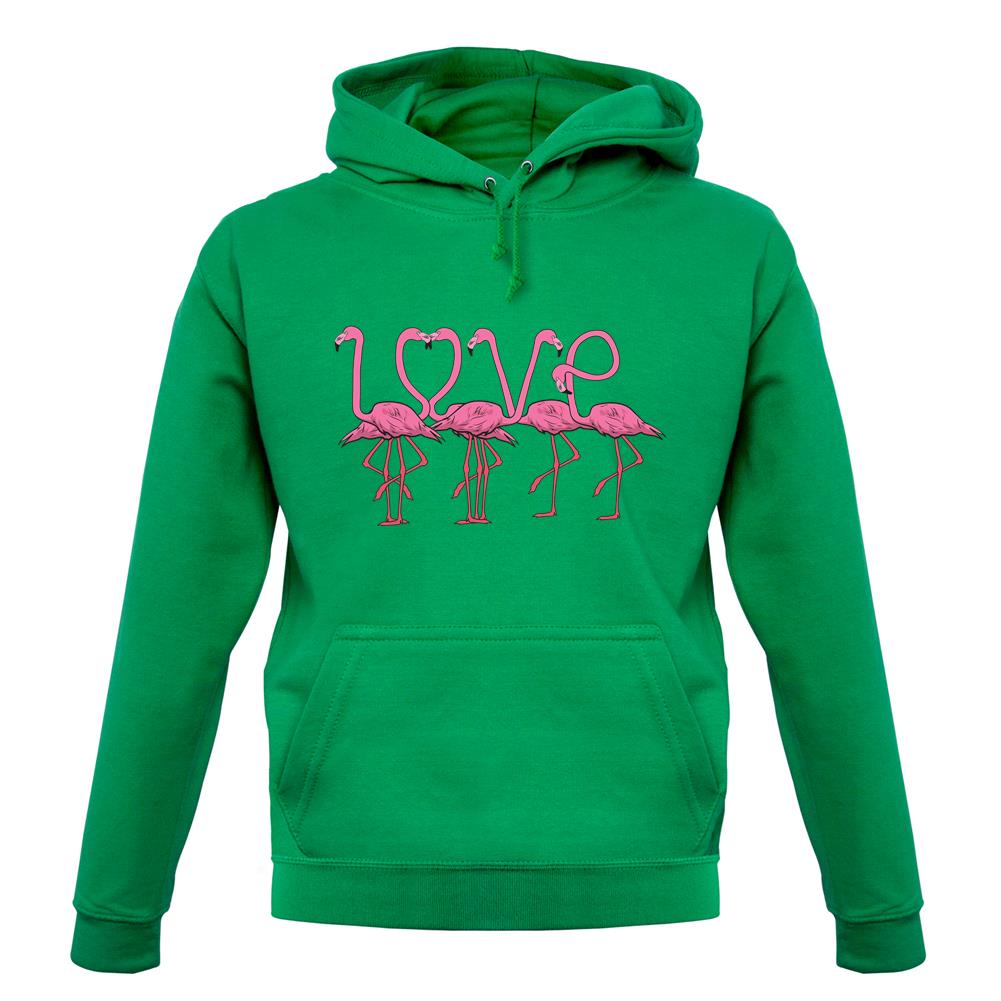 Flamingo Love unisex hoodie Flamingo Love unisex hoodie