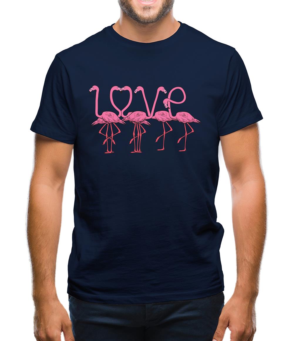 Flamingo Love Mens T-Shirt Flamingo Love Mens T-Shirt