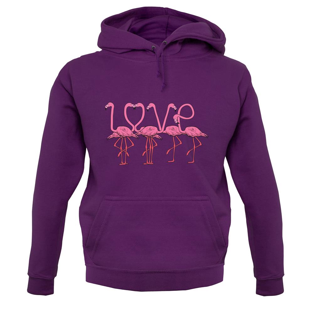 Flamingo Love unisex hoodie Flamingo Love unisex hoodie
