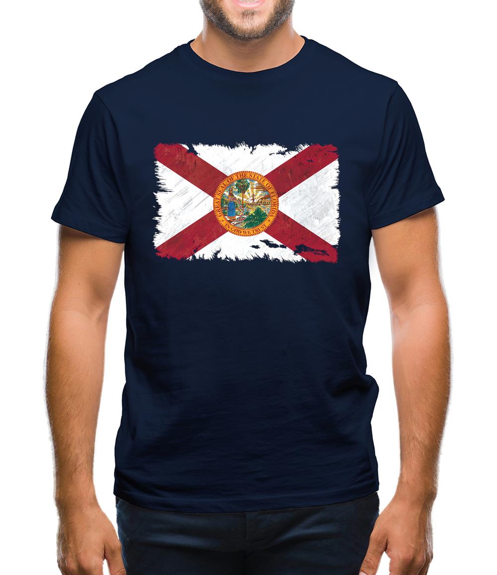 Florida Grunge Style Flag Mens T-Shirt Florida Grunge Style Flag Mens T-Shirt