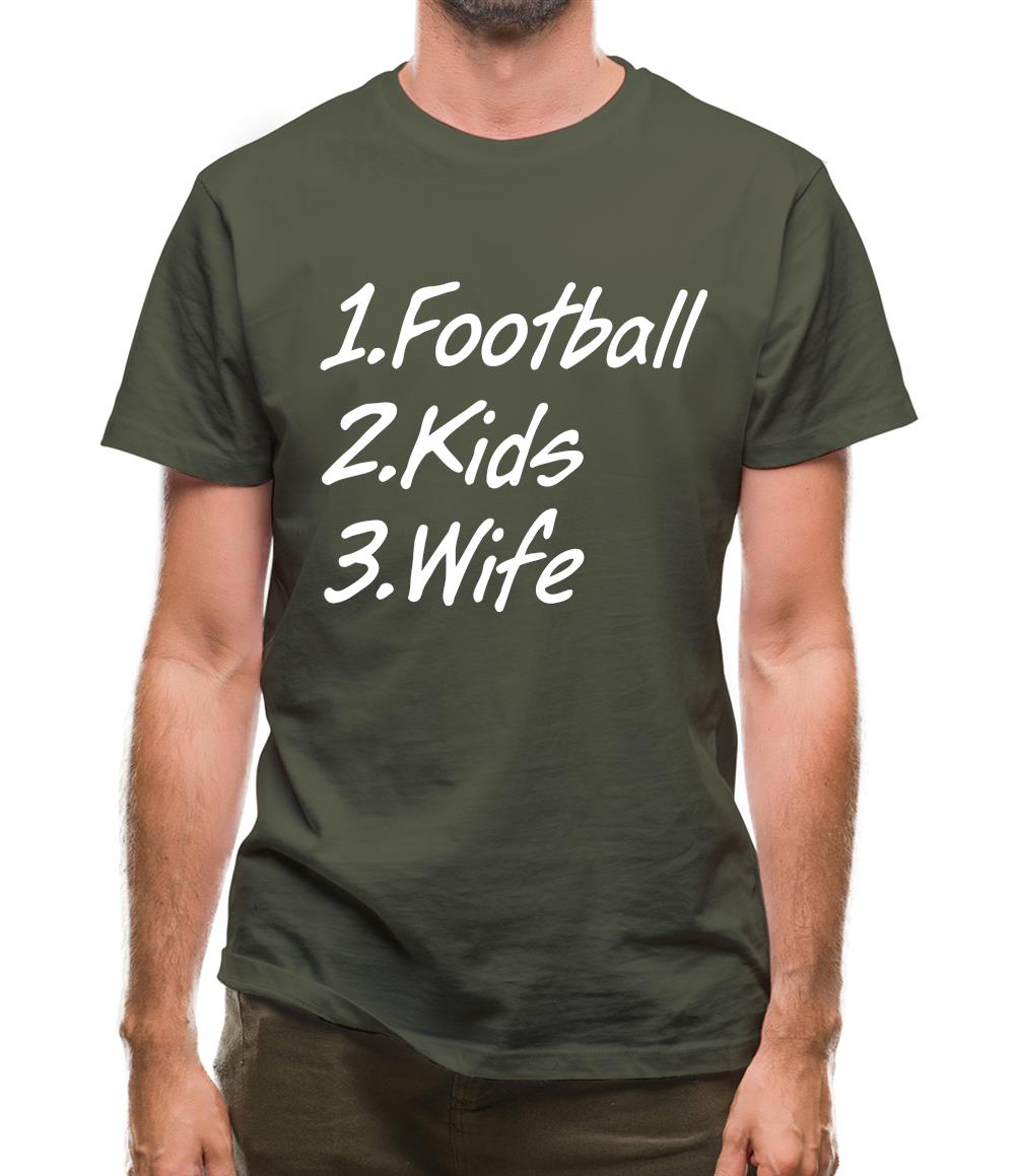 Football Kids Wife Mens T-Shirt Football Kids Wife Mens T-Shirt