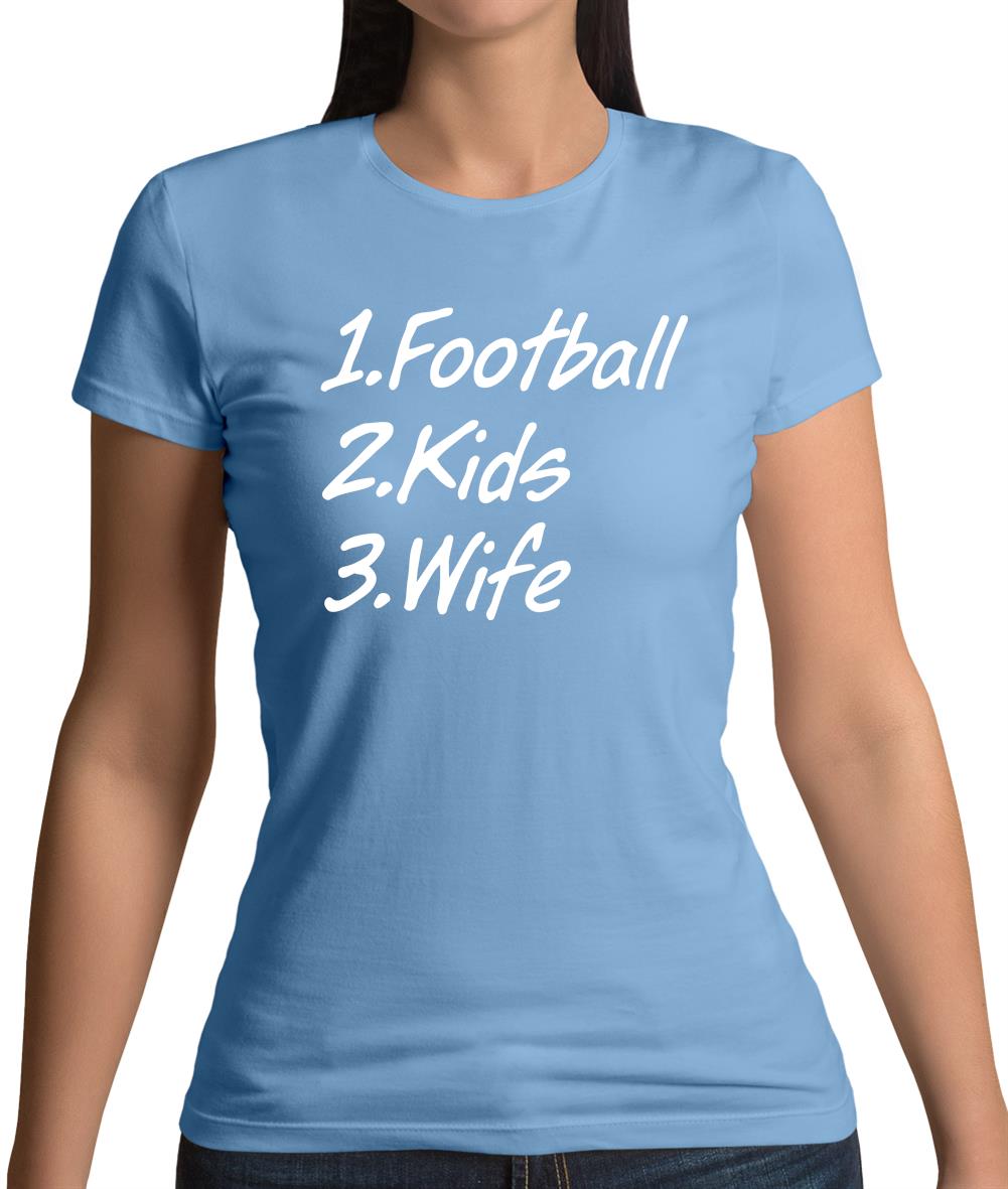 Football Kids Wife Womens T-Shirt Football Kids Wife Womens T-Shirt