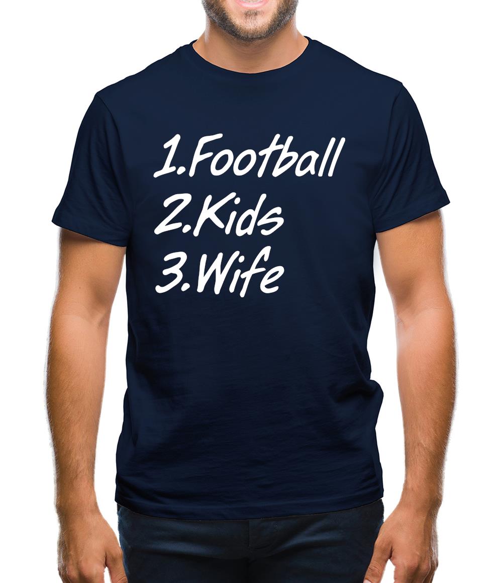 Football Kids Wife Mens T-Shirt Football Kids Wife Mens T-Shirt