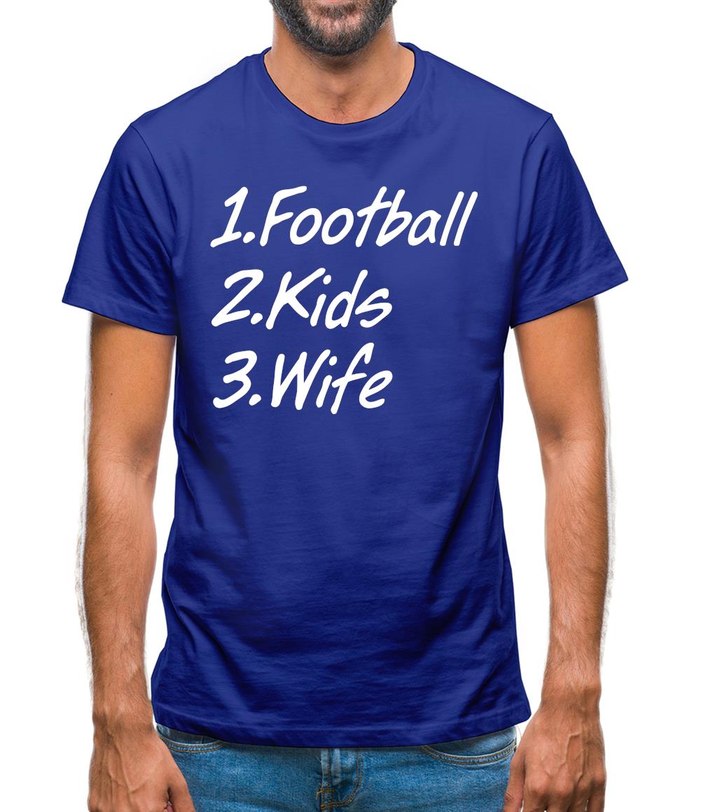 Football Kids Wife Mens T-Shirt Football Kids Wife Mens T-Shirt