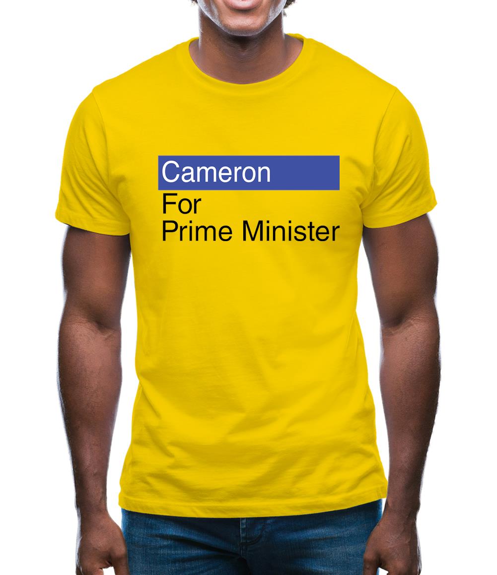 Cameron For Prime Minister Mens T-Shirt Cameron For Prime Minister Mens T-Shirt