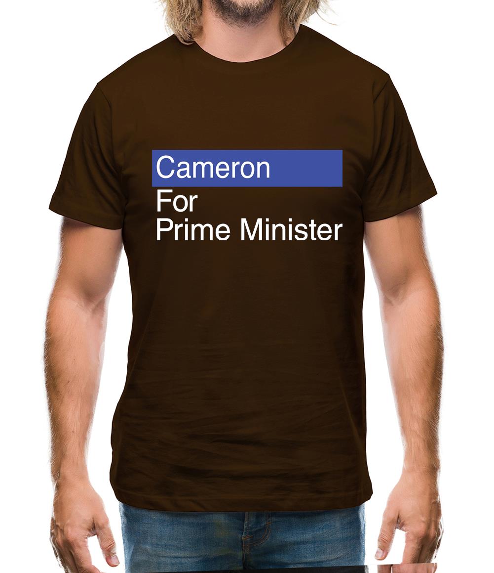 Cameron For Prime Minister Mens T-Shirt Cameron For Prime Minister Mens T-Shirt