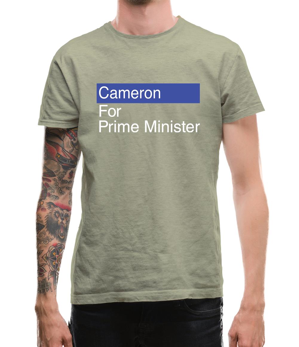 Cameron For Prime Minister Mens T-Shirt Cameron For Prime Minister Mens T-Shirt