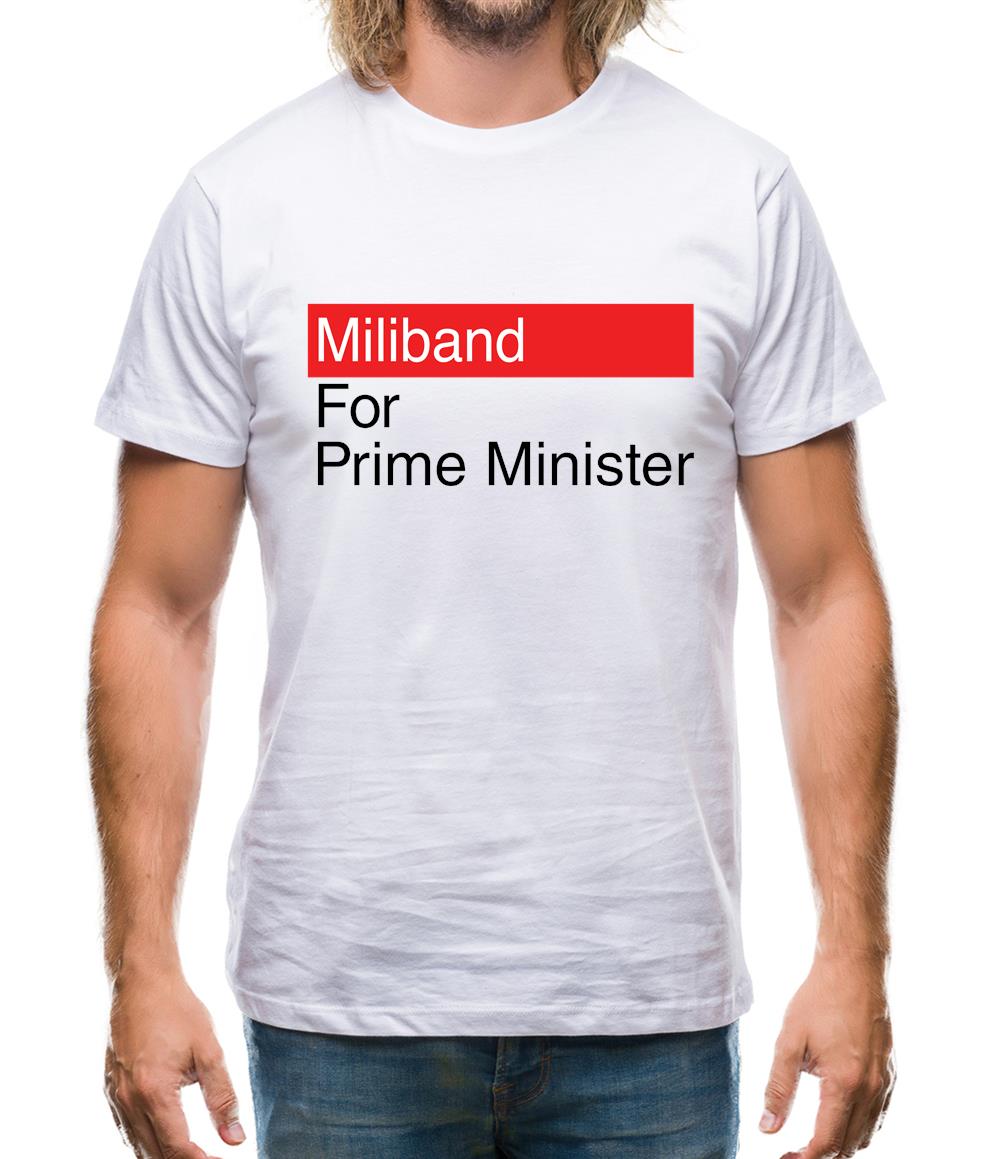 Miliband For Prime Minister Mens T-Shirt Miliband For Prime Minister Mens T-Shirt