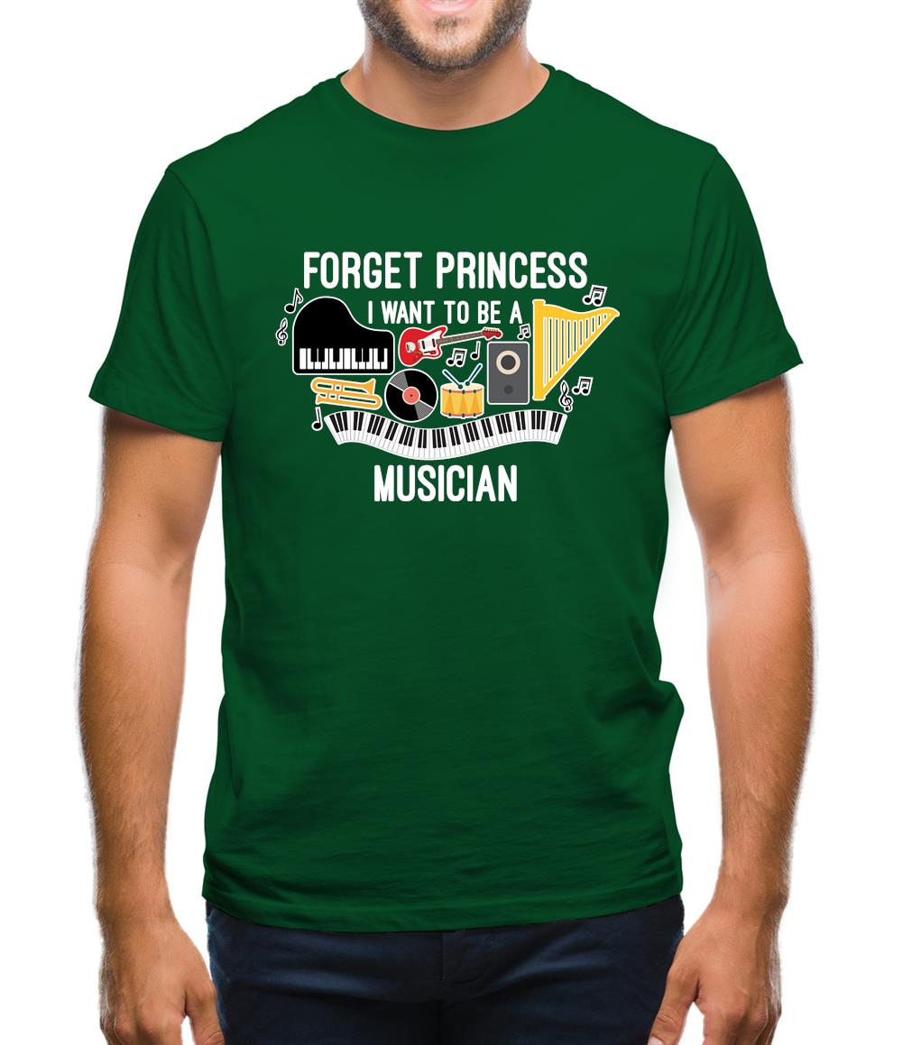 Forget Princess Musician Mens T-Shirt Forget Princess Musician Mens T-Shirt