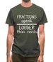 Fractions Louder Than Nerds Mens T-Shirt Fractions Louder Than Nerds Mens T-Shirt