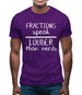 Fractions Louder Than Nerds Mens T-Shirt Fractions Louder Than Nerds Mens T-Shirt