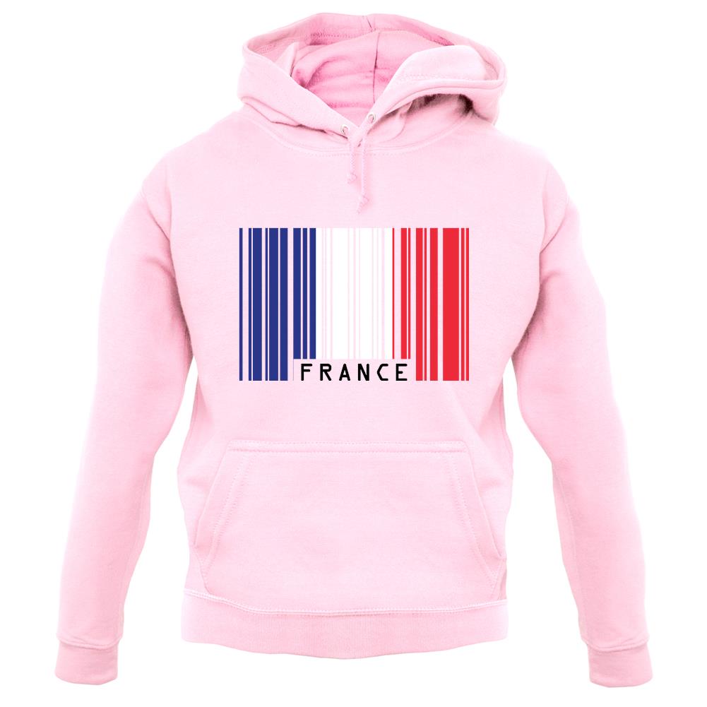 France Barcode Style Flag unisex hoodie France Barcode Style Flag unisex hoodie