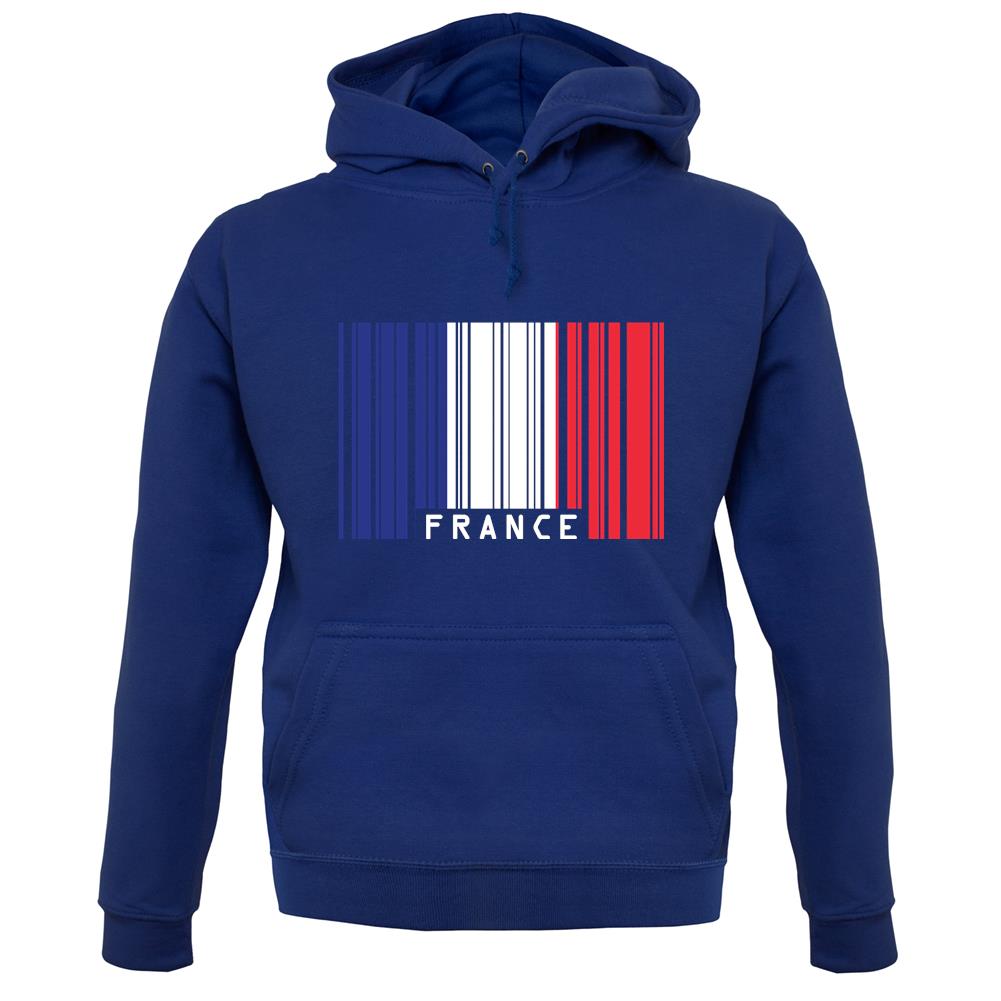 France Barcode Style Flag unisex hoodie France Barcode Style Flag unisex hoodie