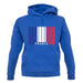 France Barcode Style Flag unisex hoodie France Barcode Style Flag unisex hoodie