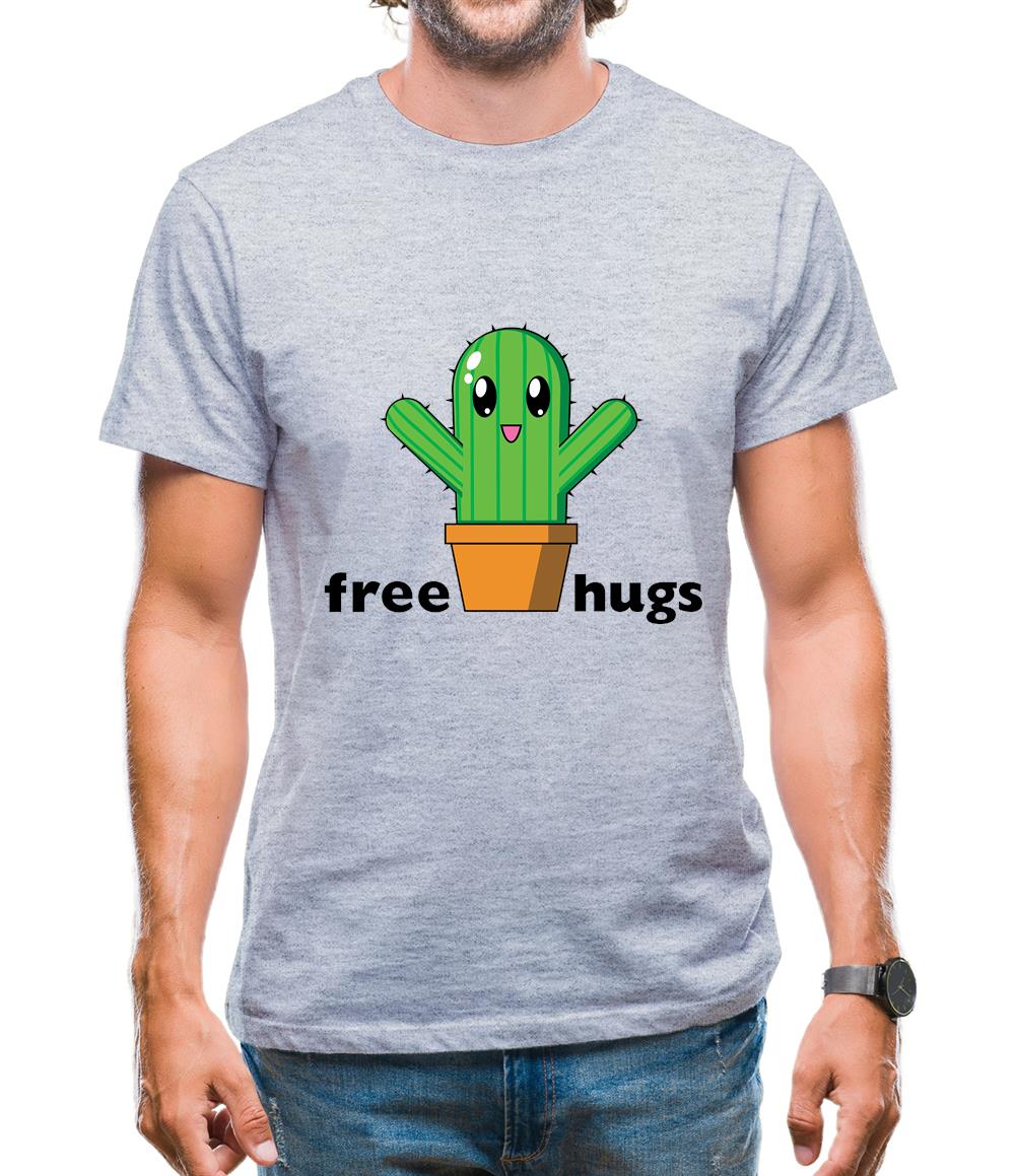 Free Cactus Hugs Mens T-Shirt Free Cactus Hugs Mens T-Shirt
