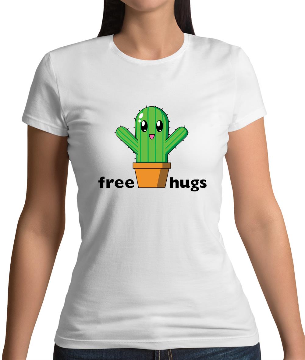 Free Cactus Hugs Womens T-Shirt Free Cactus Hugs Womens T-Shirt