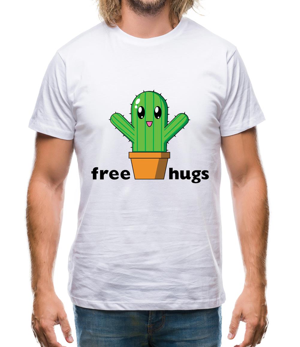 Free Cactus Hugs Mens T-Shirt Free Cactus Hugs Mens T-Shirt
