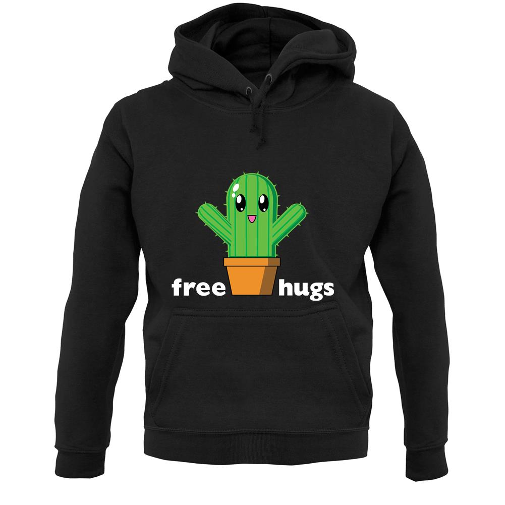 Free Cactus Hugs Unisex Hoodie