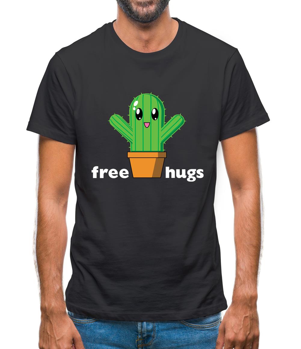 Free Cactus Hugs Mens T-Shirt Free Cactus Hugs Mens T-Shirt