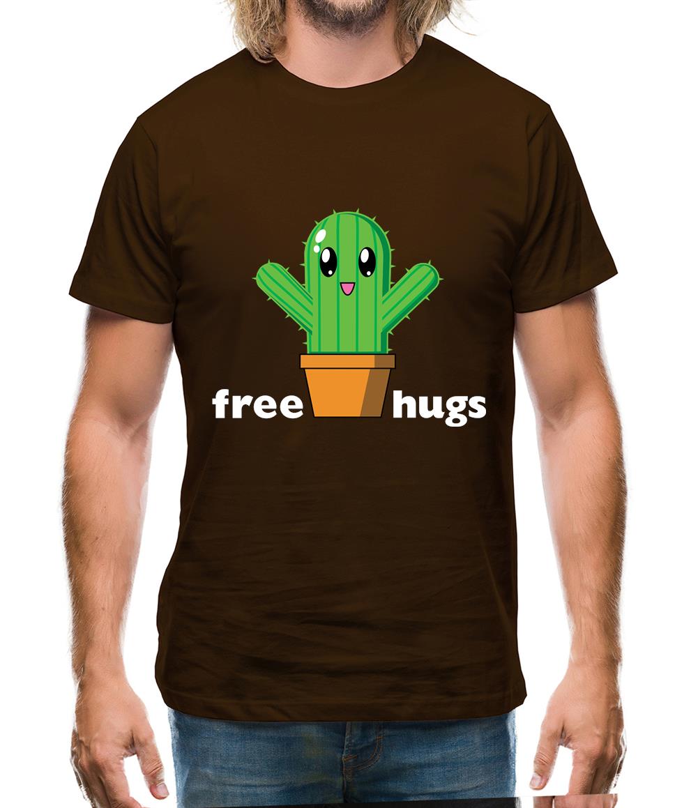 Free Cactus Hugs Mens T-Shirt Free Cactus Hugs Mens T-Shirt