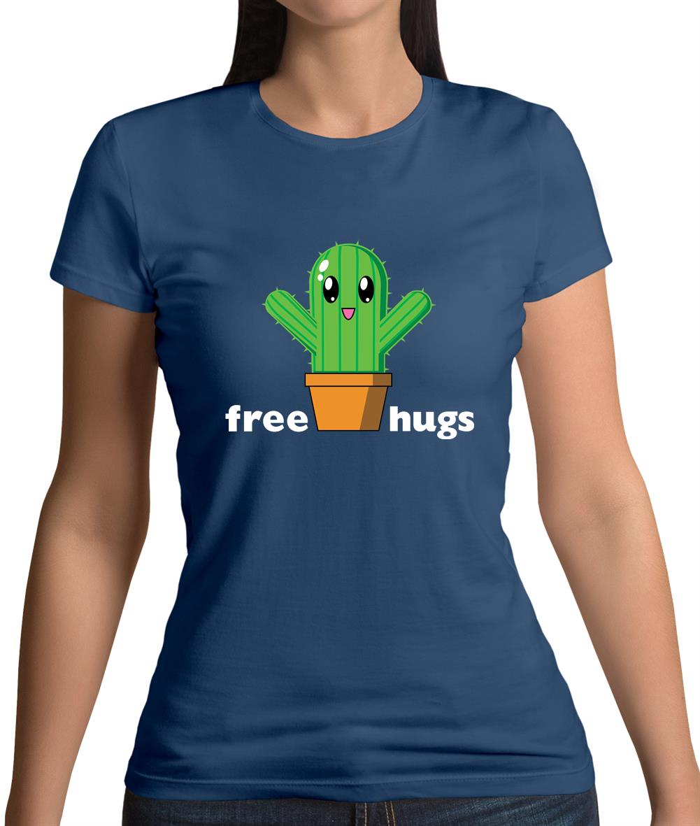 Free Cactus Hugs Womens T-Shirt Free Cactus Hugs Womens T-Shirt