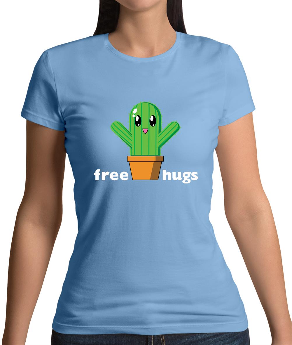 Free Cactus Hugs Womens T-Shirt Free Cactus Hugs Womens T-Shirt