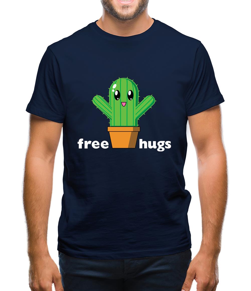 Free Cactus Hugs Mens T-Shirt Free Cactus Hugs Mens T-Shirt