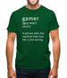 Funny Definition Of Gamer Mens T-Shirt Funny Definition Of Gamer Mens T-Shirt