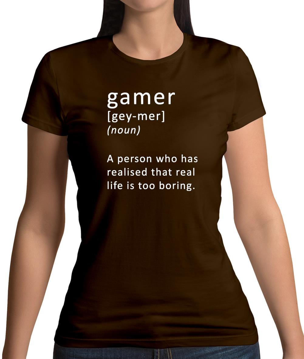 Funny Definition Of Gamer Womens T-Shirt Funny Definition Of Gamer Womens T-Shirt
