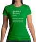 Funny Definition Of Gamer Womens T-Shirt Funny Definition Of Gamer Womens T-Shirt