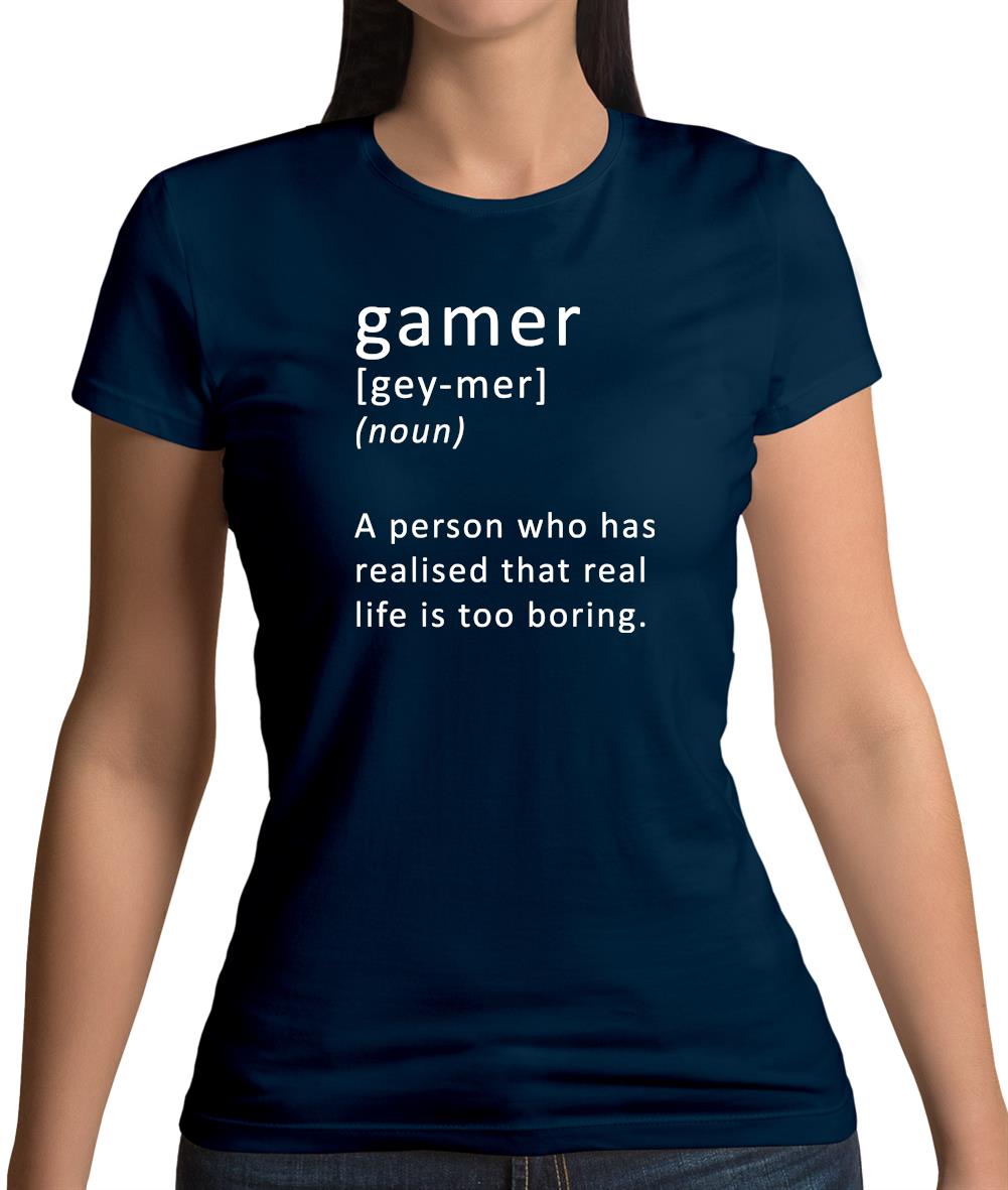 Funny Definition Of Gamer Womens T-Shirt Funny Definition Of Gamer Womens T-Shirt