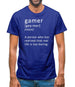 Funny Definition Of Gamer Mens T-Shirt Funny Definition Of Gamer Mens T-Shirt