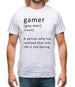 Funny Definition Of Gamer Mens T-Shirt Funny Definition Of Gamer Mens T-Shirt