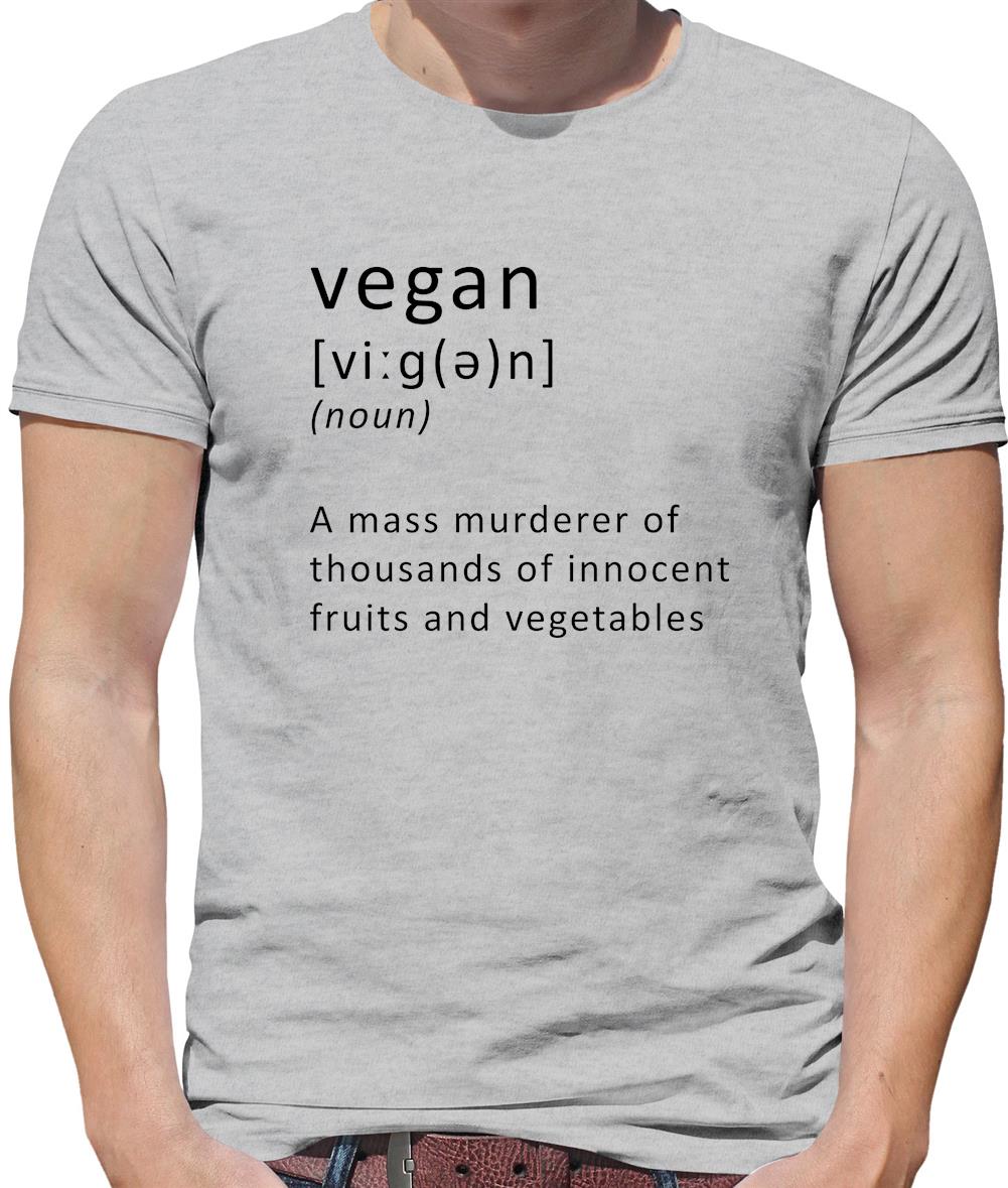 Funny Definition Vegan Mens T-Shirt Funny Definition Vegan Mens T-Shirt