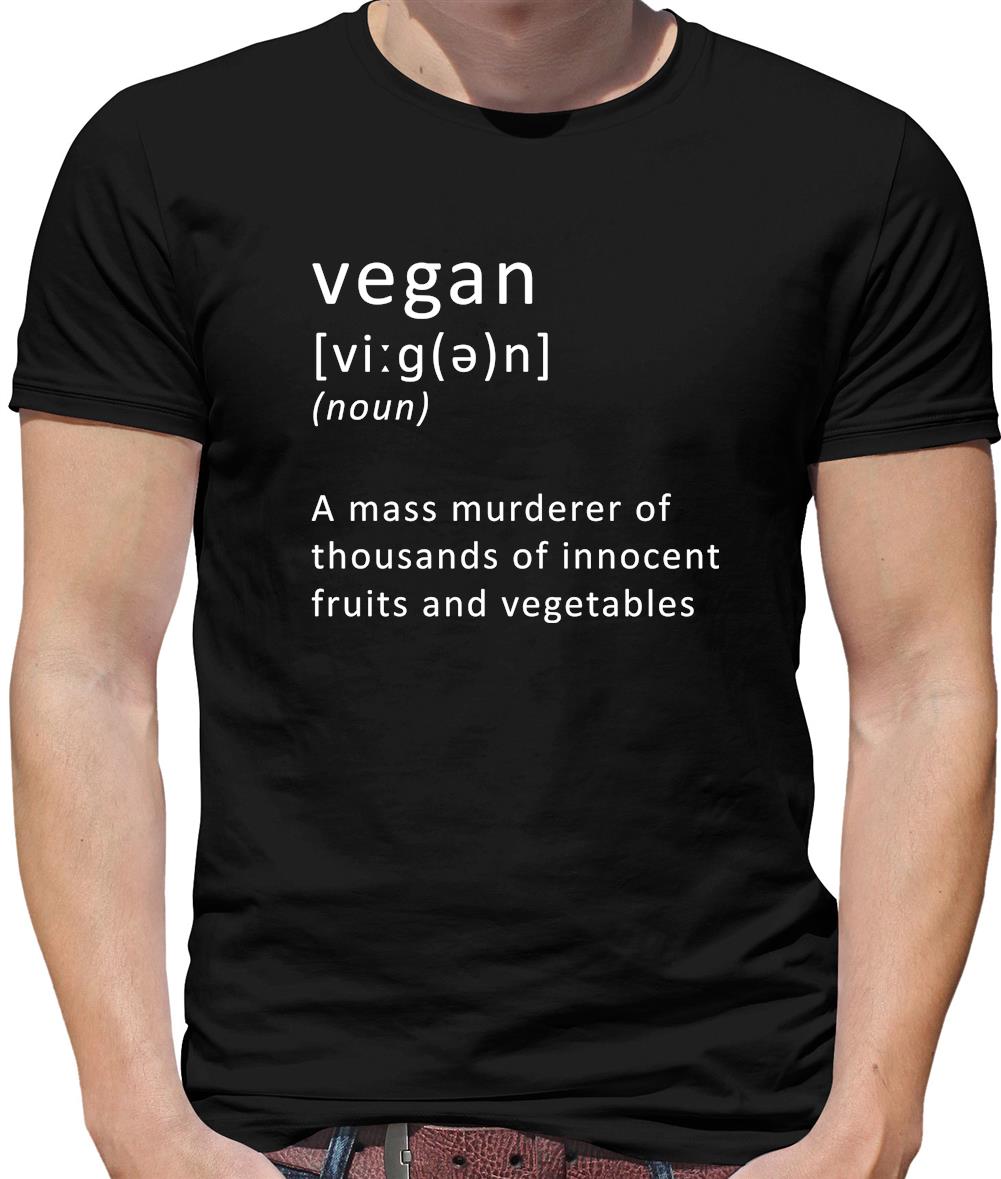 Funny Definition Vegan Mens T-Shirt Funny Definition Vegan Mens T-Shirt