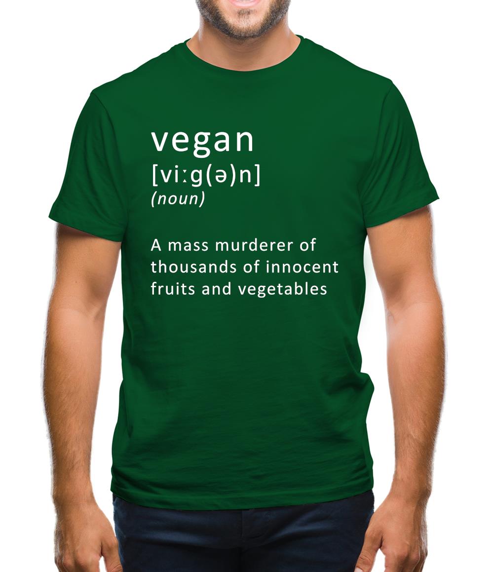 Funny Definition Vegan Mens T-Shirt Funny Definition Vegan Mens T-Shirt