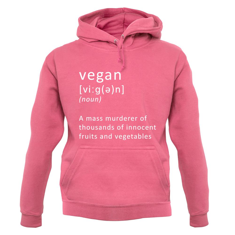 Funny Definition Vegan Unisex Hoodie Funny Definition Vegan Unisex Hoodie
