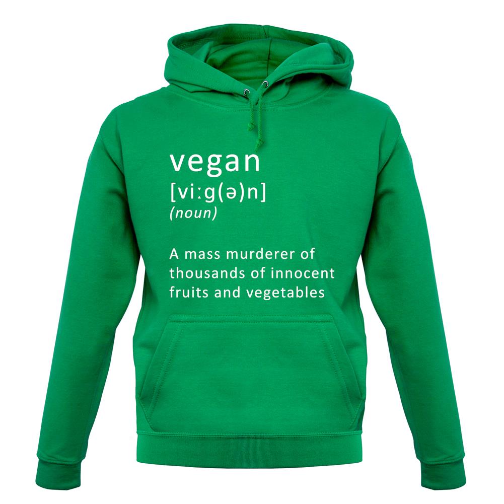 Funny Definition Vegan Unisex Hoodie Funny Definition Vegan Unisex Hoodie