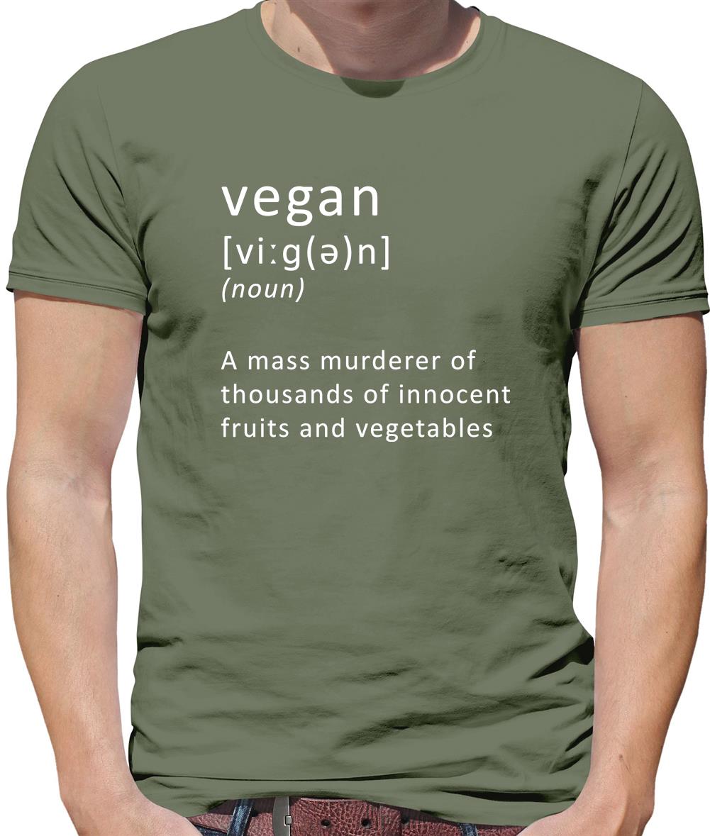 Funny Definition Vegan Mens T-Shirt Funny Definition Vegan Mens T-Shirt