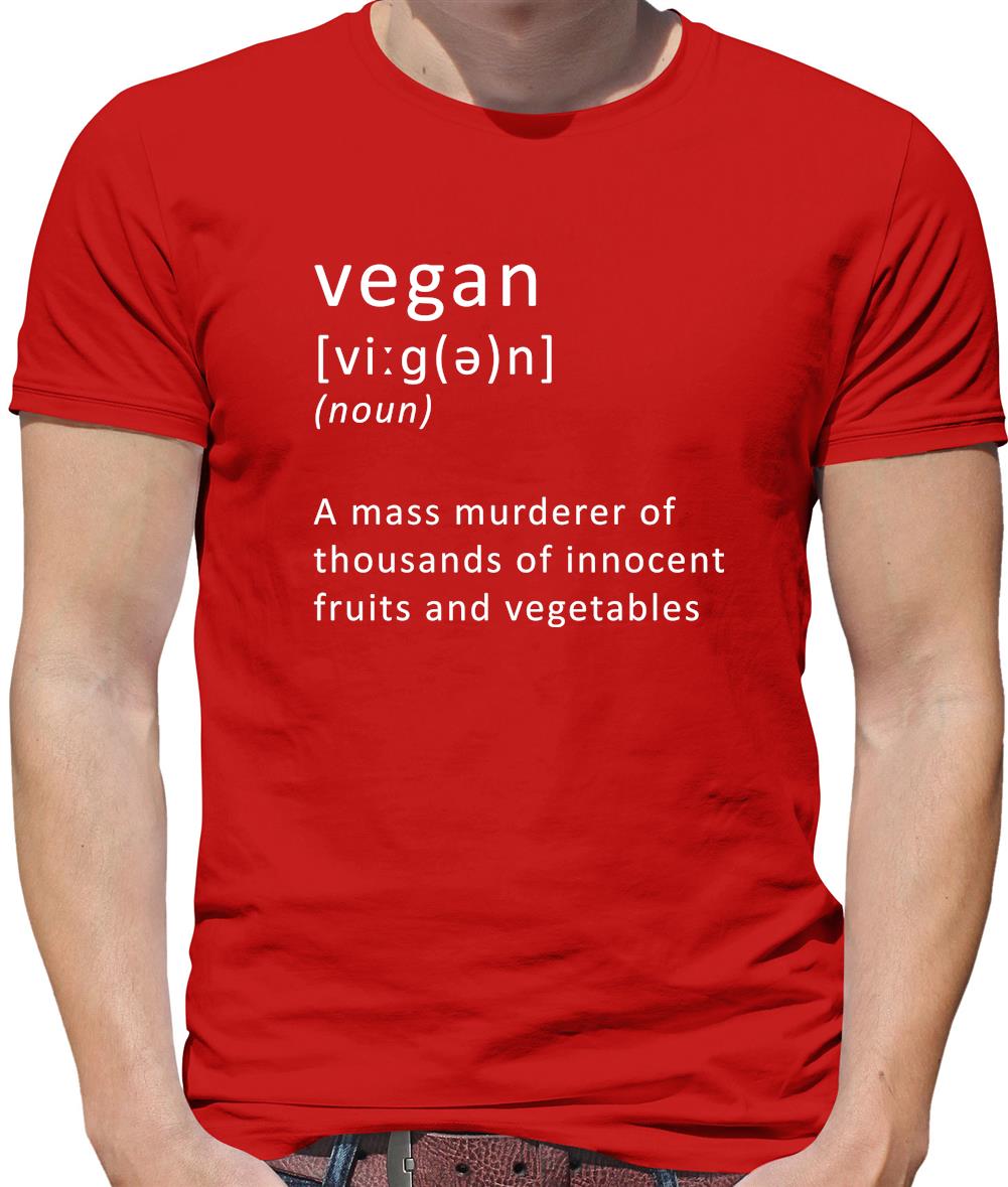 Funny Definition Vegan Mens T-Shirt Funny Definition Vegan Mens T-Shirt