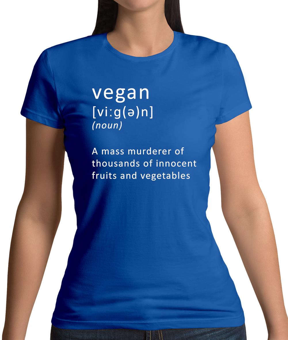 Funny Definition Vegan Womens T-Shirt Funny Definition Vegan Womens T-Shirt