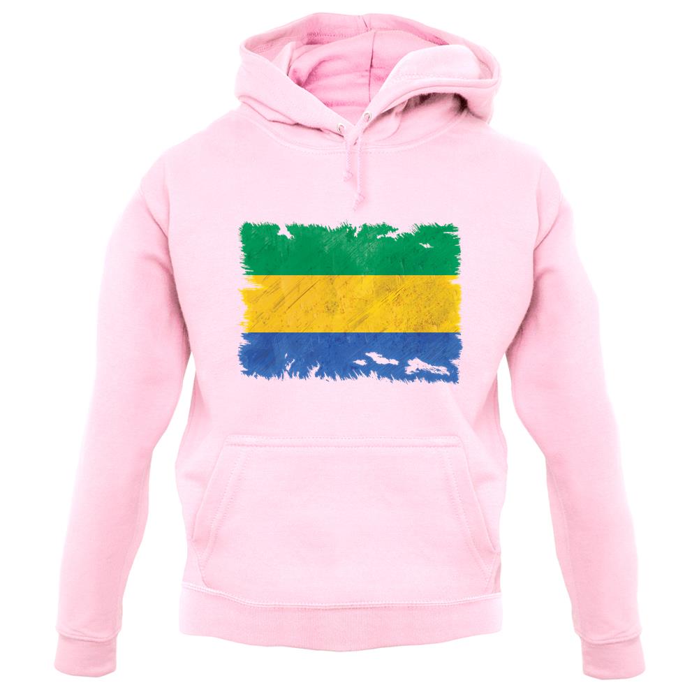 Gabon Grunge Style Flag unisex hoodie Gabon Grunge Style Flag unisex hoodie