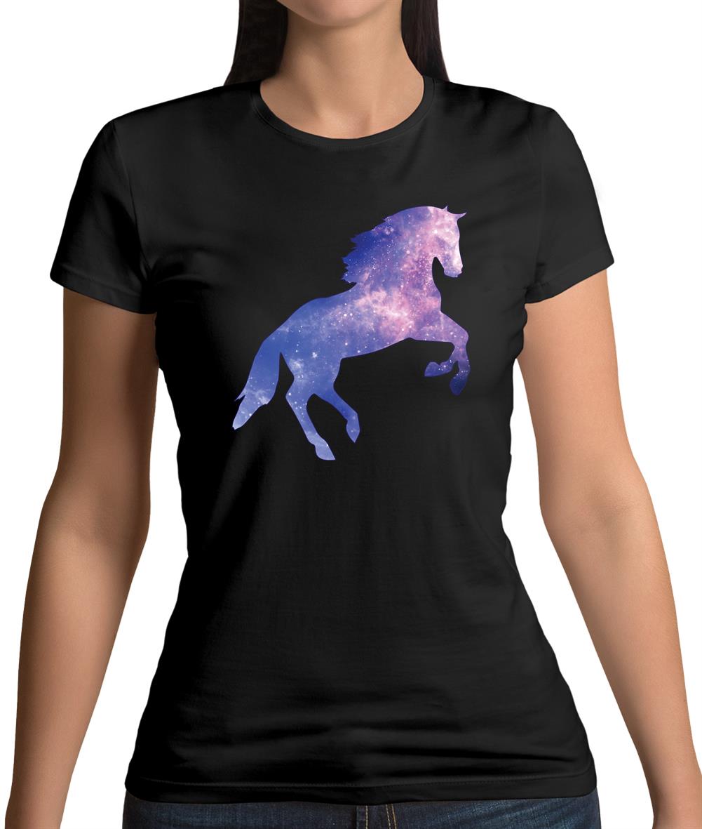 Galaxy Horse Womens T-Shirt Galaxy Horse Womens T-Shirt
