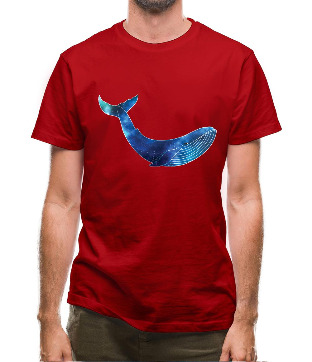 Space Animals - Whale Mens T-Shirt Space Animals - Whale Mens T-Shirt