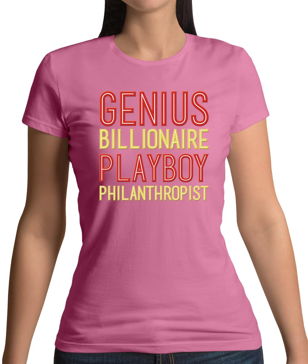 Genius Billionaire Playboy Philanthropist Womens T-Shirt Genius Billionaire Playboy Philanthropist Womens T-Shirt